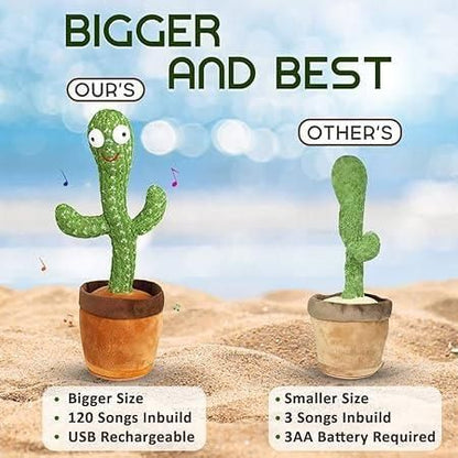 LED Dancing & Mimicking Cactus Toy for Kids