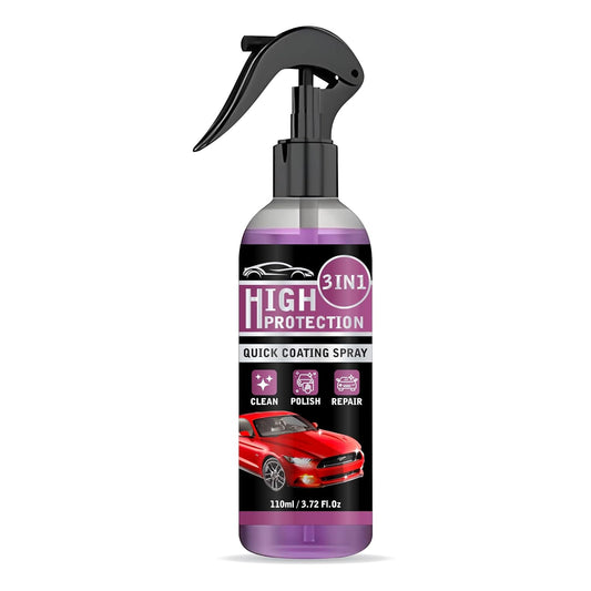 3 in 1 High Protection Quick Car Ceramic Coating Spray - Car Wax Polish Spray 200 ML (Pack of 3)