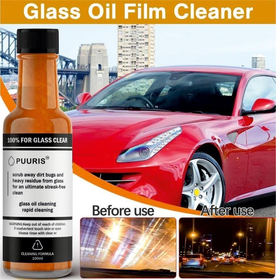 Car Glass Cleaning Agent Powerful Stain Remover 100ml