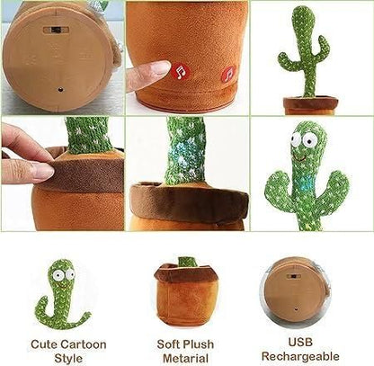 LED Dancing & Mimicking Cactus Toy for Kids