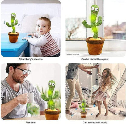 LED Dancing & Mimicking Cactus Toy for Kids